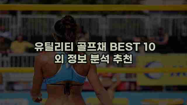  유틸리티 골프채 BEST 10 외 정보 분석 추천