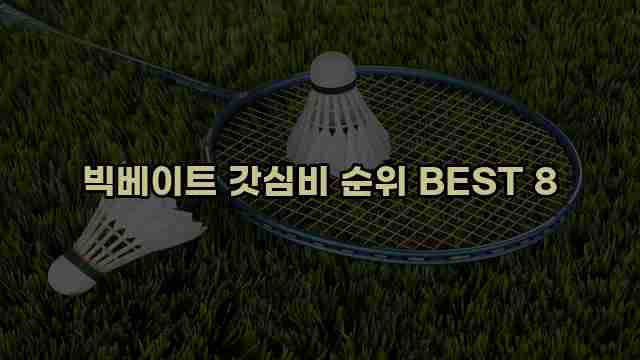 빅베이트 갓심비 순위 BEST 8