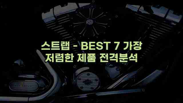 스트랩 - BEST 7 가장 저렴한 제품 전격분석