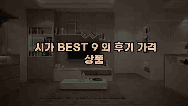  시가 BEST 9 외 후기 가격 상품