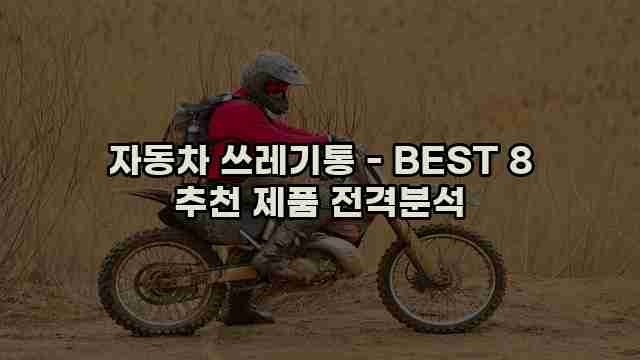 자동차 쓰레기통 - BEST 8 추천 제품 전격분석