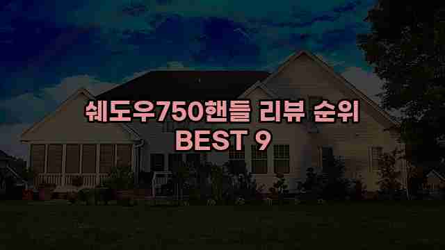 쉐도우750핸들 리뷰 순위 BEST 9