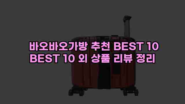  바오바오가방 추천 BEST 10 BEST 10 외 상품 리뷰 정리