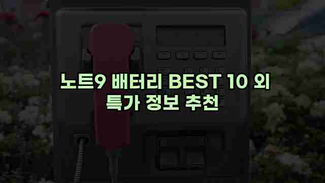  노트9 배터리 BEST 10 외 특가 정보 추천