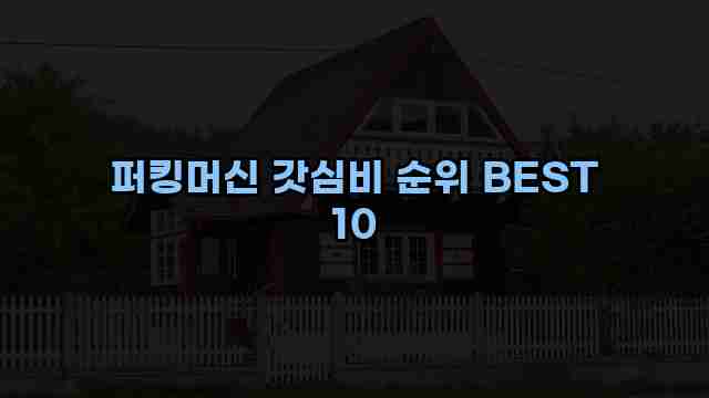 퍼킹머신 갓심비 순위 BEST 10