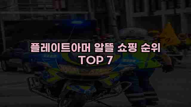 플레이트아머 알뜰 쇼핑 순위 TOP 7