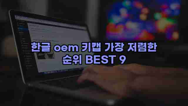 한글 oem 키캡 가장 저렴한 순위 BEST 9