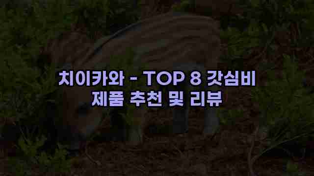 치이카와 - TOP 8 갓심비 제품 추천 및 리뷰