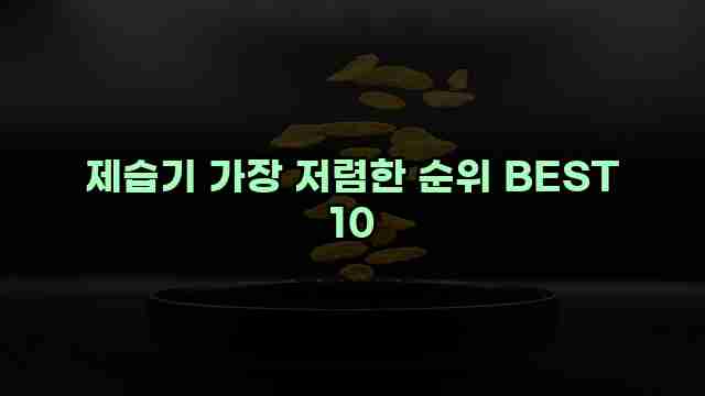 제습기 가장 저렴한 순위 BEST 10