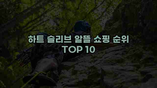 하트 슬리브 알뜰 쇼핑 순위 TOP 10