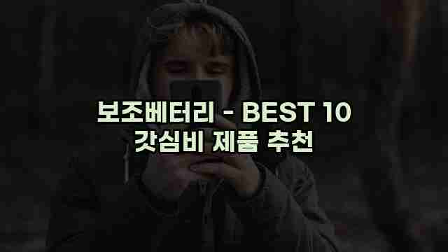 보조베터리 - BEST 10 갓심비 제품 추천