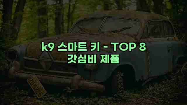 k9 스마트 키 - TOP 8 갓심비 제품 