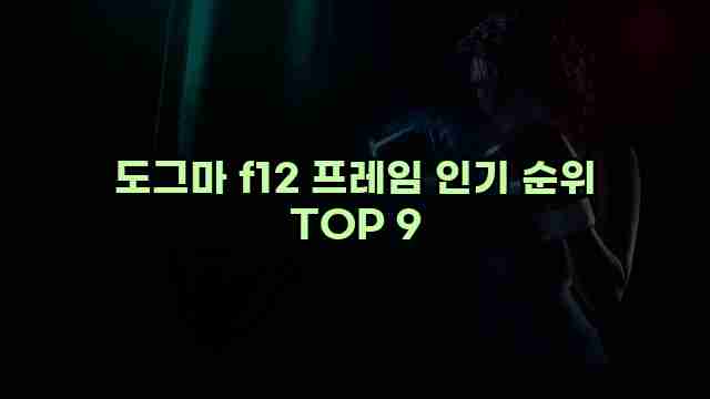 도그마 f12 프레임 인기 순위 TOP 9