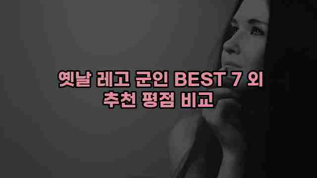  옛날 레고 군인 BEST 7 외 추천 평점 비교