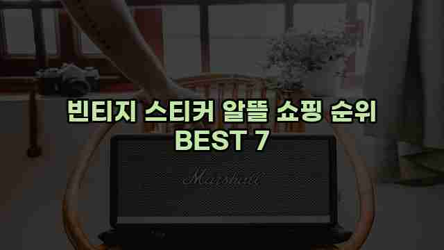 빈티지 스티커 알뜰 쇼핑 순위 BEST 7