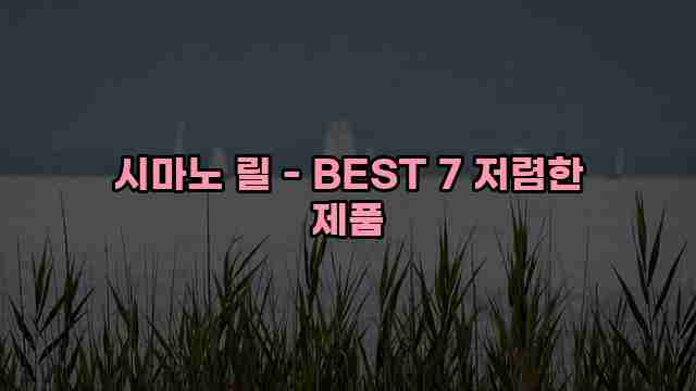 시마노 릴 - BEST 7 저렴한 제품 