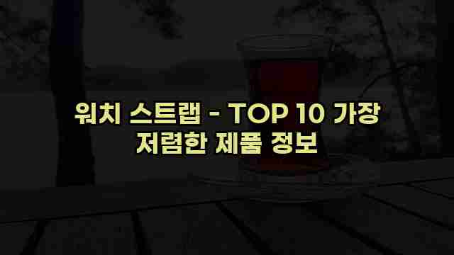 워치 스트랩 - TOP 10 가장 저렴한 제품 정보