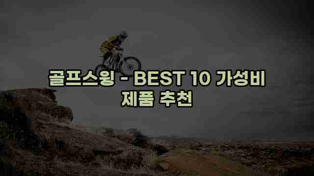 골프스윙 - BEST 10 가성비 제품 추천