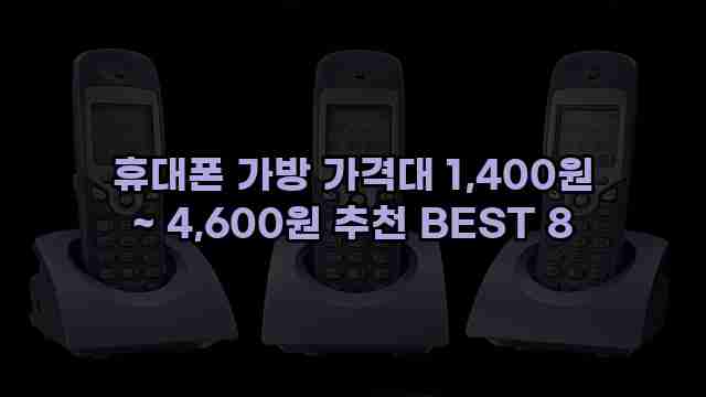 휴대폰 가방 가격대 1,400원 ~ 4,600원 추천 BEST 8