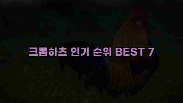 크롬하츠 인기 순위 BEST 7