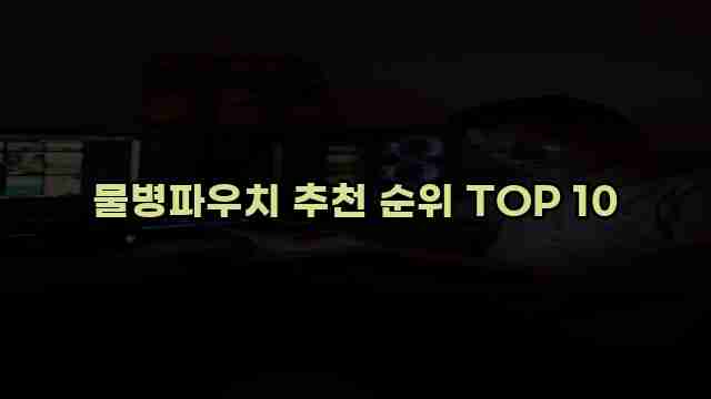 물병파우치 추천 순위 TOP 10