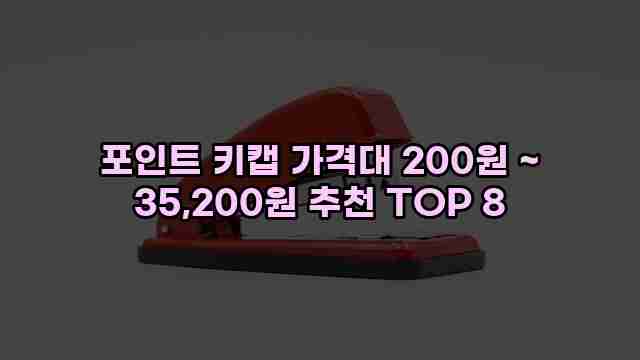 포인트 키캡 가격대 200원 ~ 35,200원 추천 TOP 8