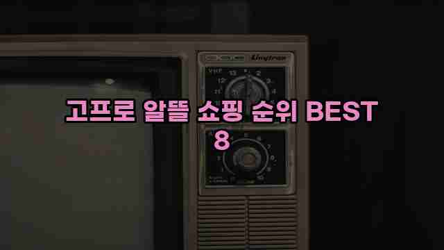 고프로 알뜰 쇼핑 순위 BEST 8