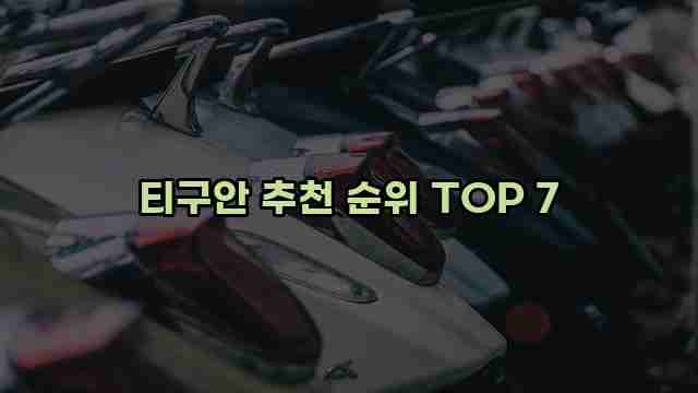 티구안 추천 순위 TOP 7