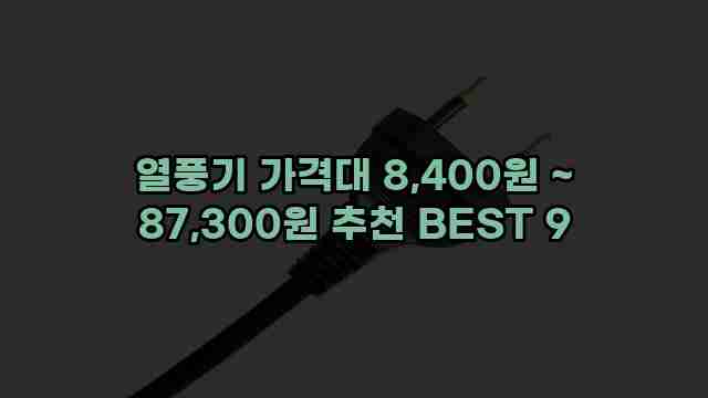 열풍기 가격대 8,400원 ~ 87,300원 추천 BEST 9