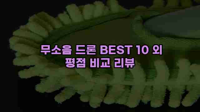  무소음 드론 BEST 10 외 평점 비교 리뷰