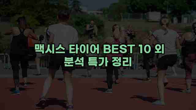  맥시스 타이어 BEST 10 외 분석 특가 정리